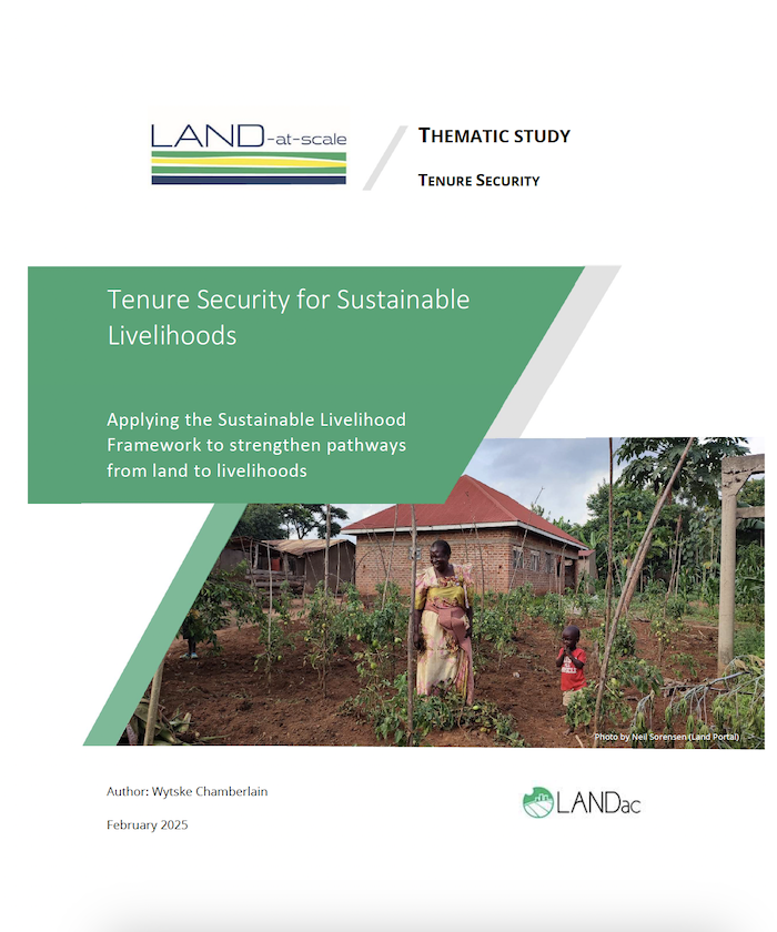 Tenure Security for Sustainable Livelihoods