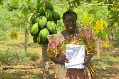 Customary land certificate in Uganda